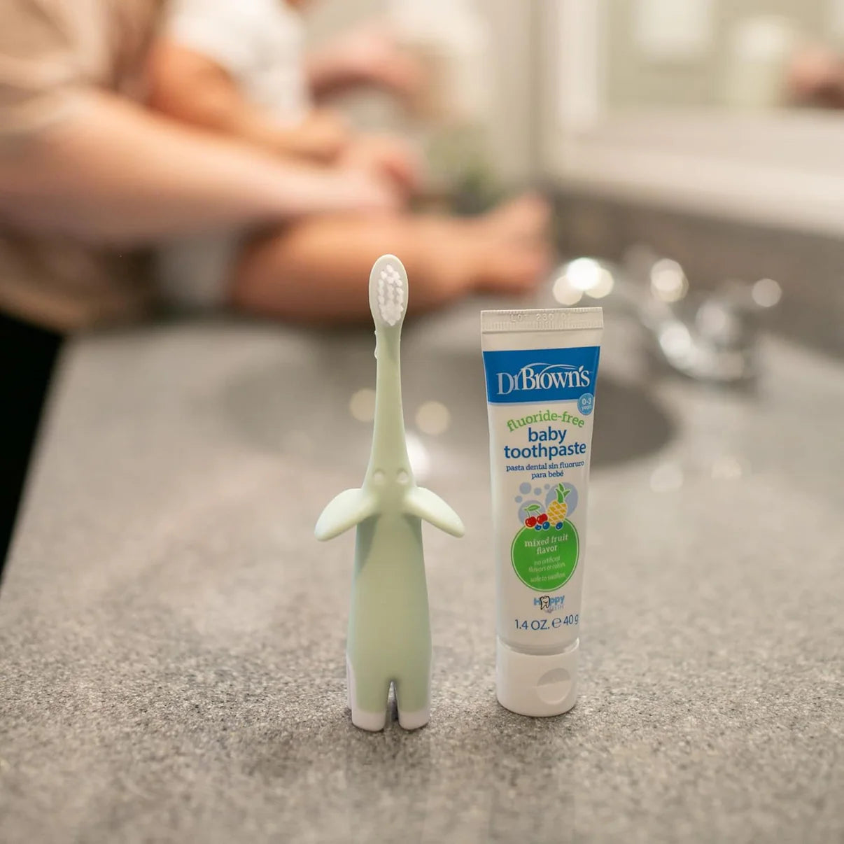 Infant to Toddler Toothbrush - Mint Elephant