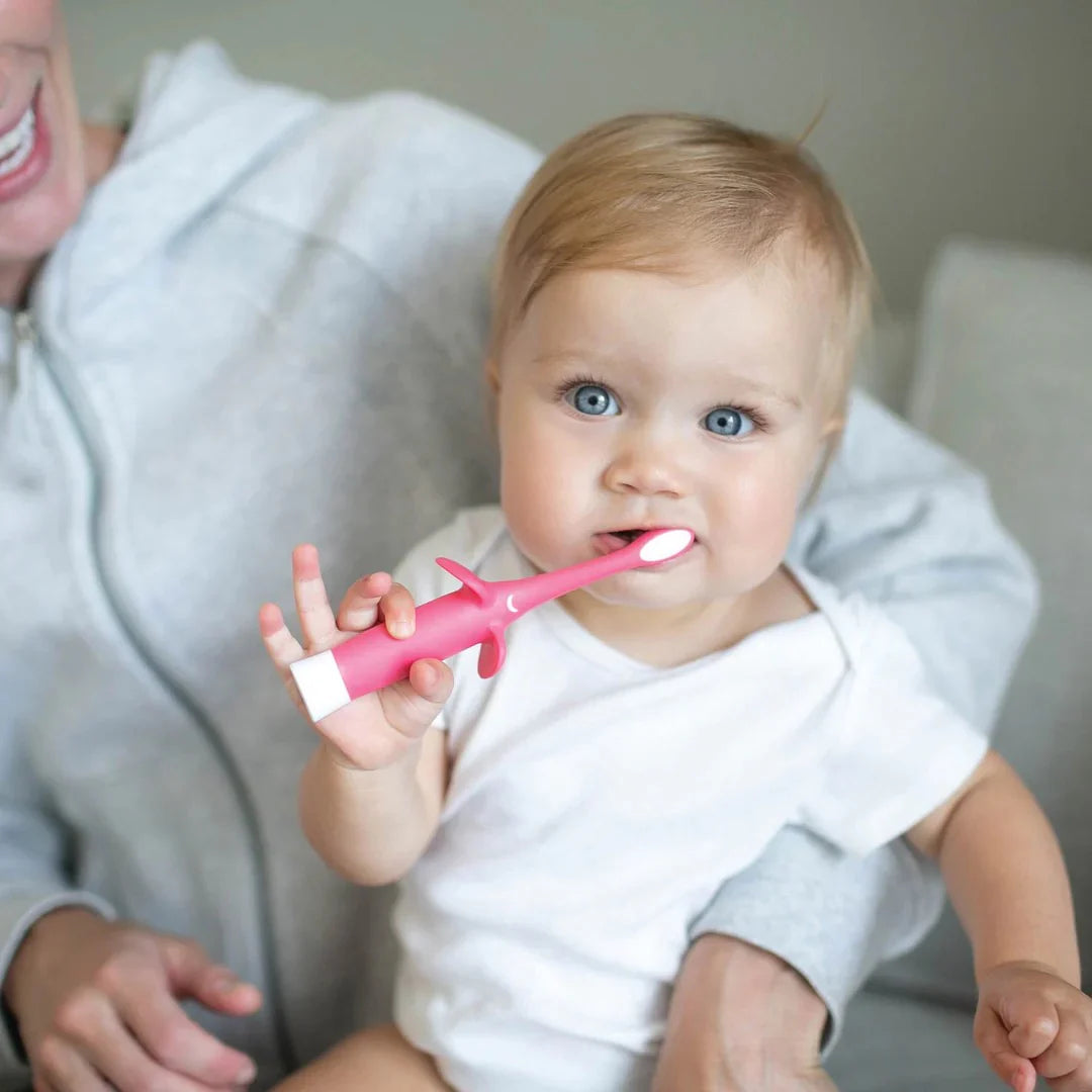 Infant to Toddler Toothbrush - Pink Elephant