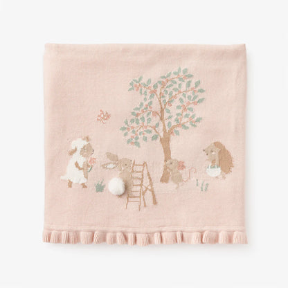 Garden Picnic Knit Baby Blanket