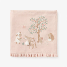 Load image into Gallery viewer, Garden Picnic Knit Baby Blanket

