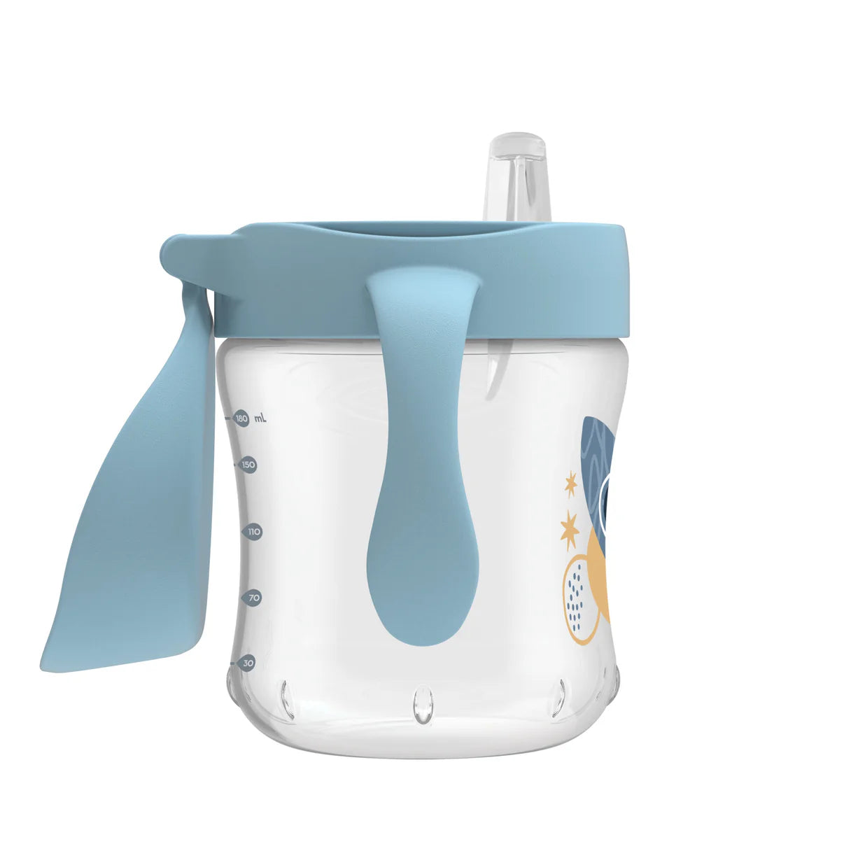 Soft-Spout Transition Cup with Handles - Rocket Ship  6m+ (180ml)