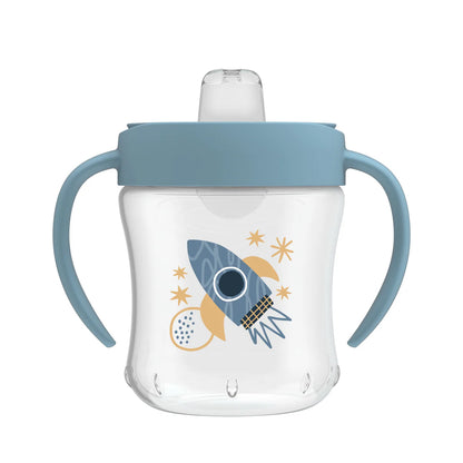 Soft-Spout Transition Cup with Handles - Rocket Ship  6m+ (180ml)