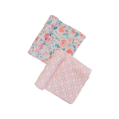 Muslin Swaddle Blanket Set - Floret + Trellis