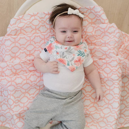 Floret + Trellis Bandana Bib Set