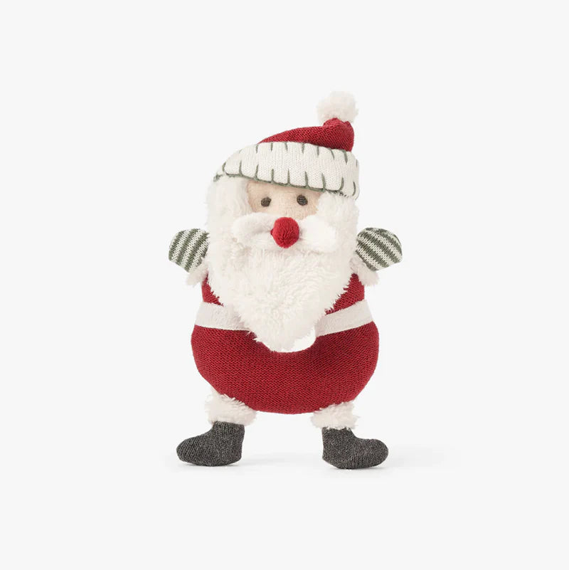 Santa Knit Ring Rattle