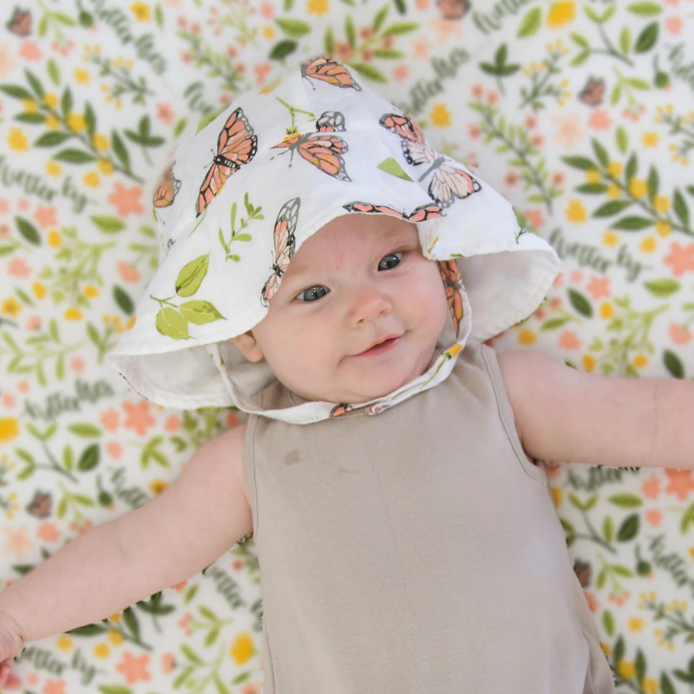 Butterfly Oh So Soft Muslin Sun Hat