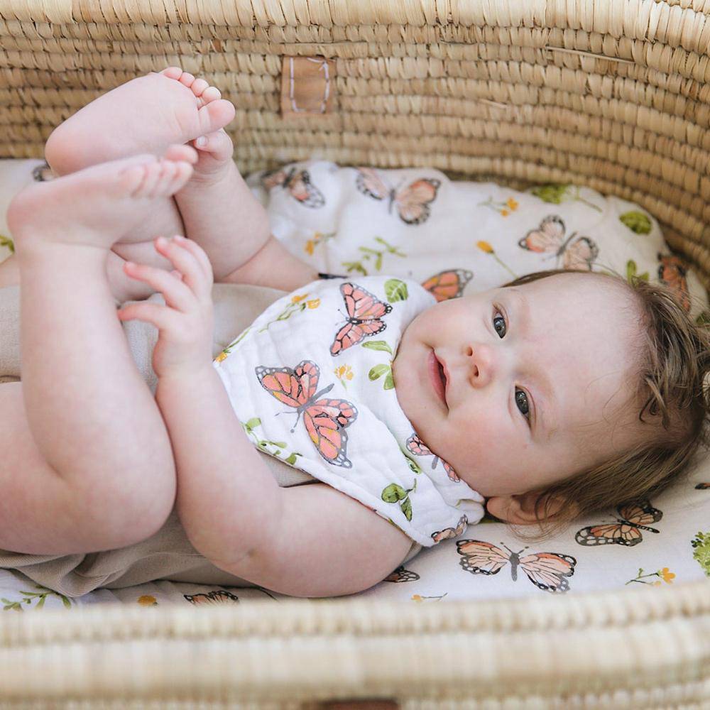 Butterfly - Oh So Soft Muslin Bandana Bib