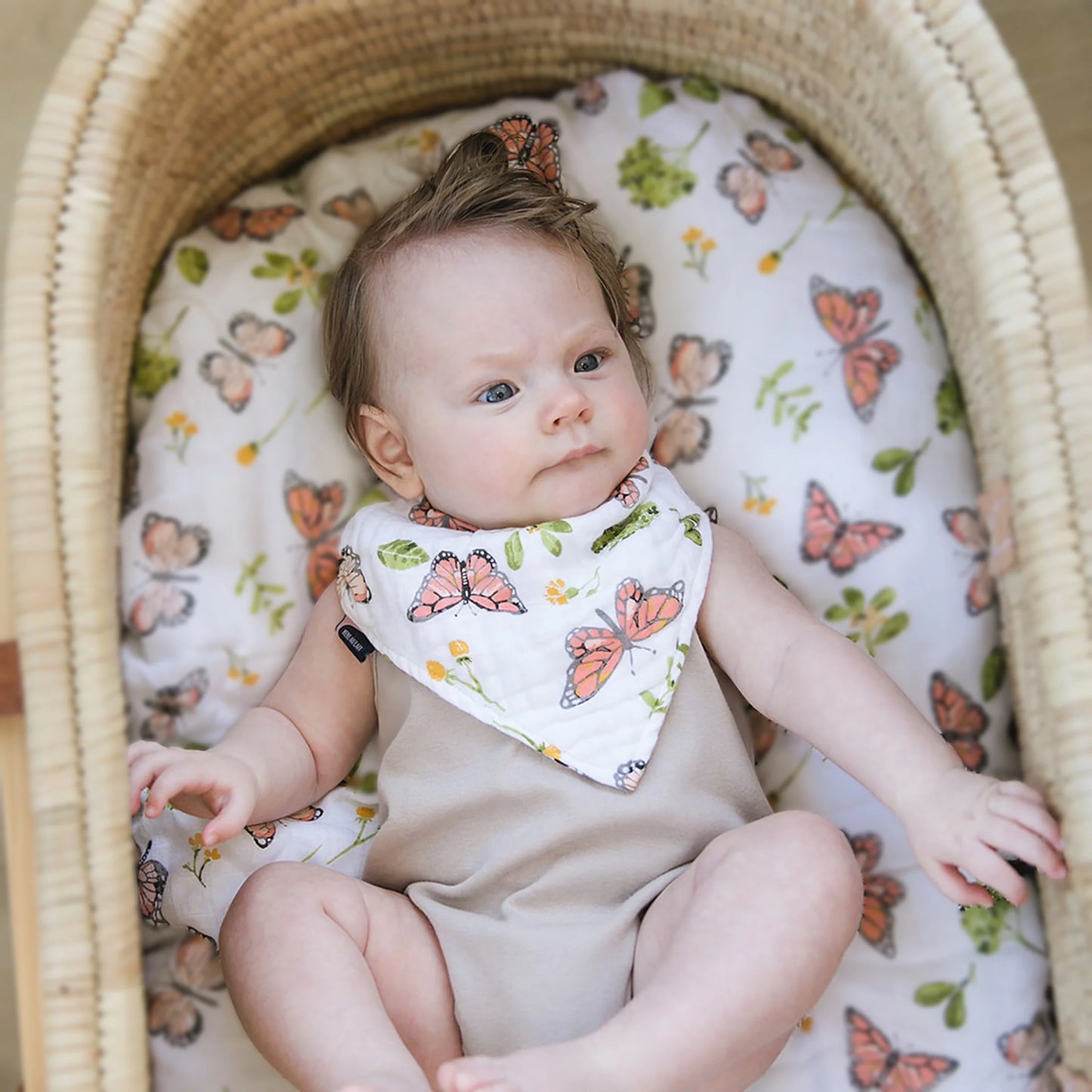 Butterfly - Oh So Soft Muslin Bandana Bib