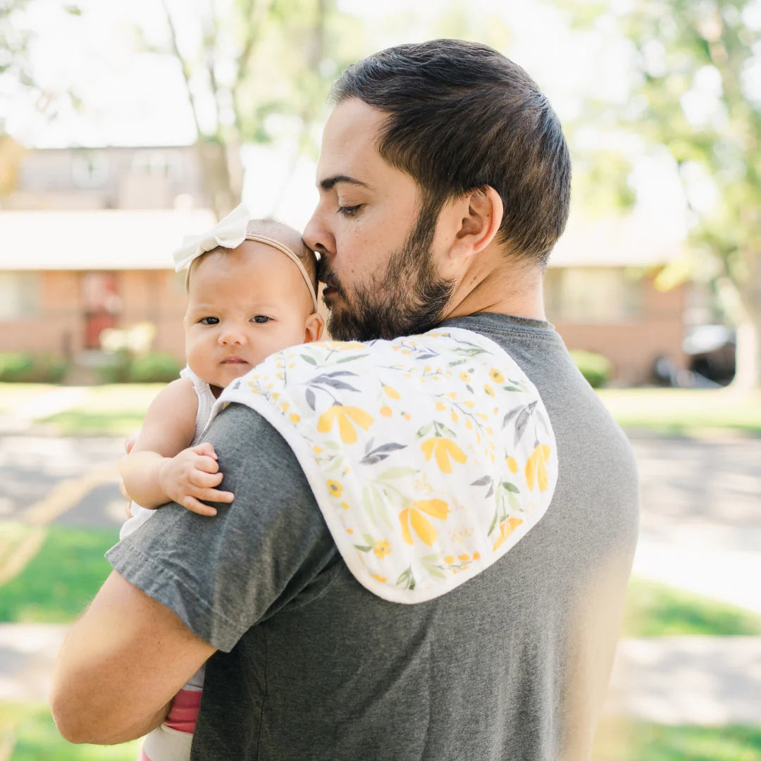 Royal Garden + Floral Alphabet Oh So Soft Muslin Burp Cloths