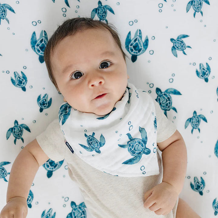 Sea Turtle Muslin Bandana Bib