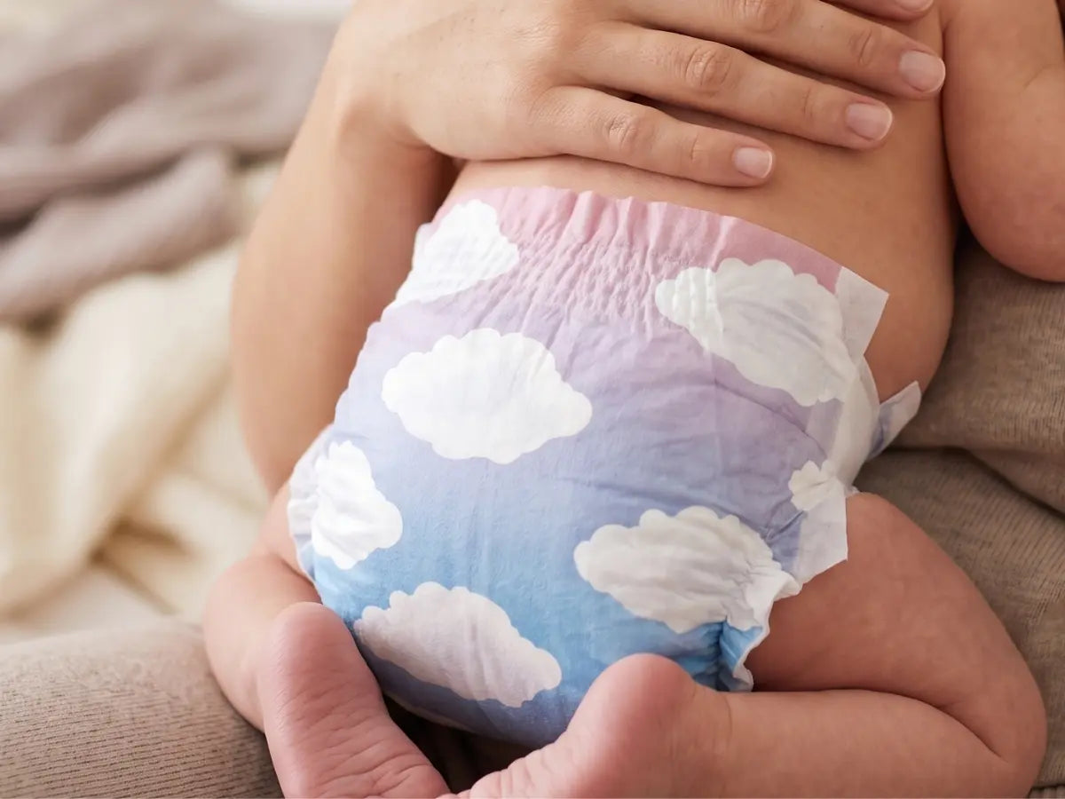 Organic Diapers Size 1 - Newborn up to 5kg - 34 Diapers - Leopard Print