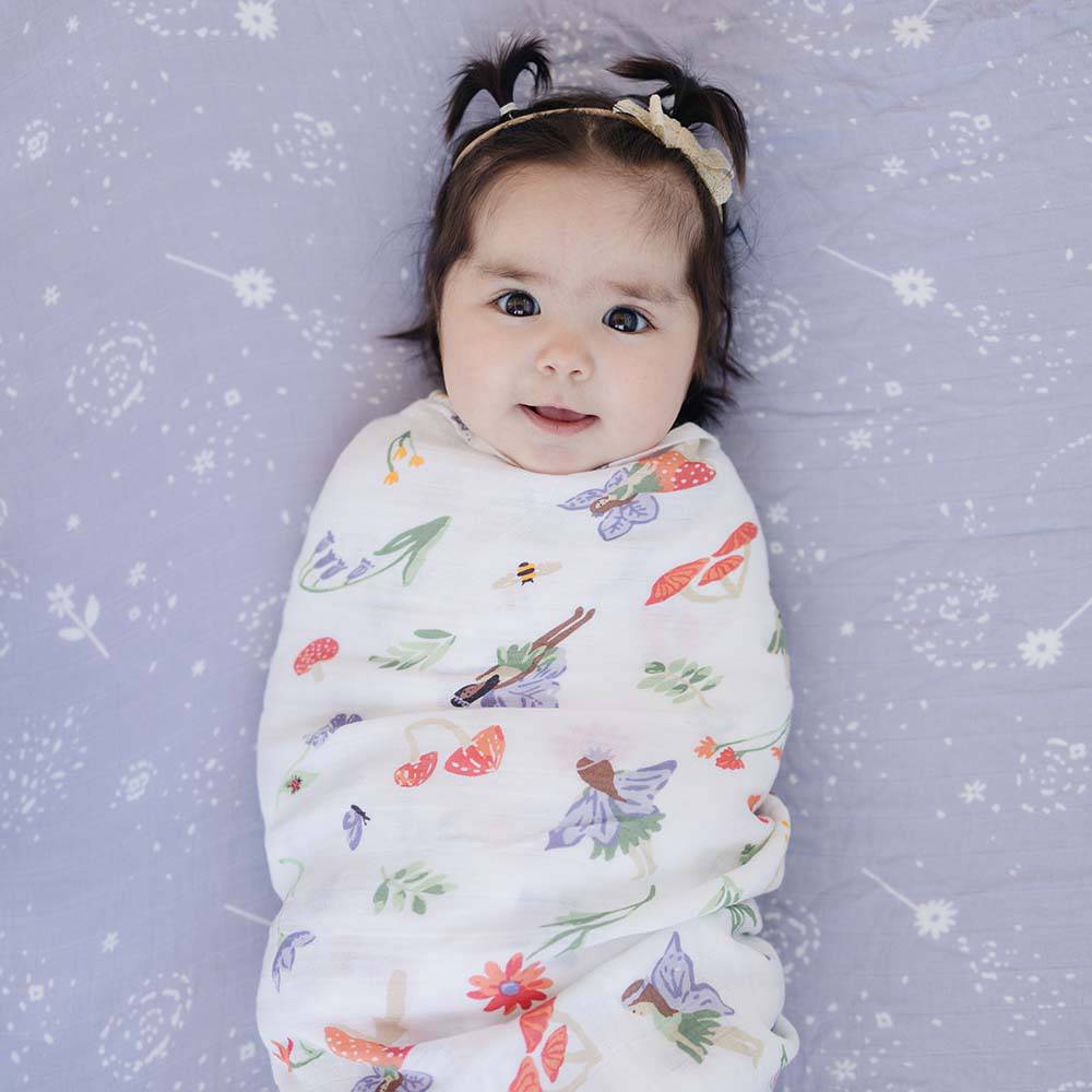 Muslin Swaddle Blanket Set Oh So Soft Woodland Fairy + Fairy Dust