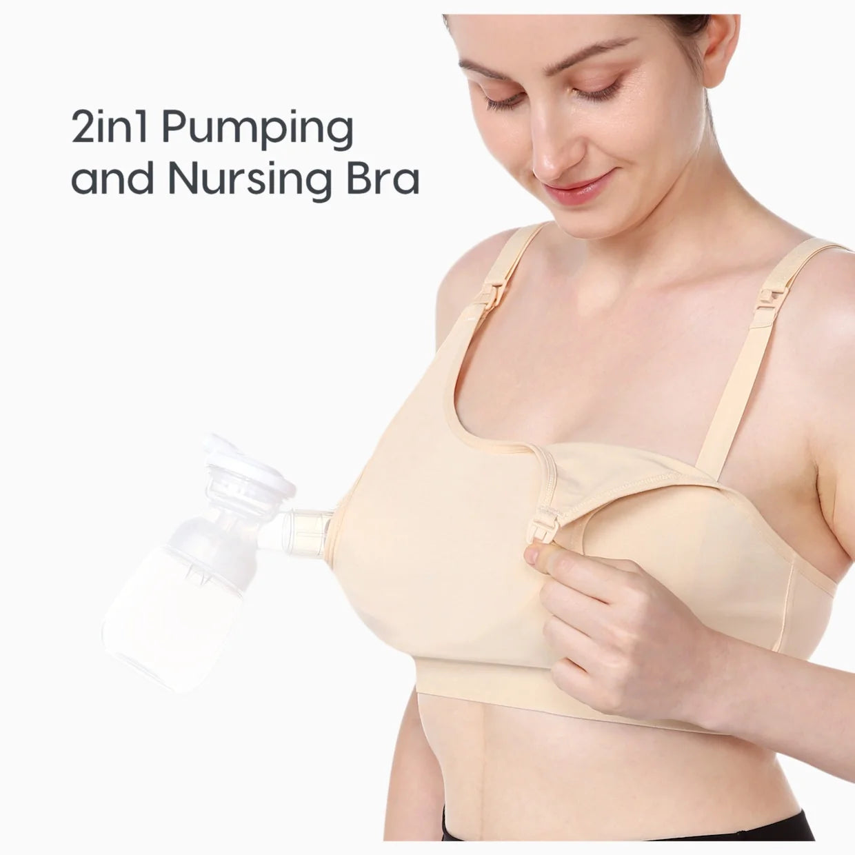 Handsfree Pumping Bra - Beige