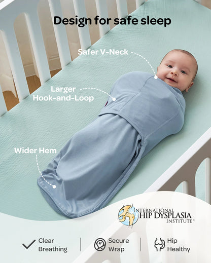 Swaddle Wraps - 0-3M, 2-Pack - Blue & Green