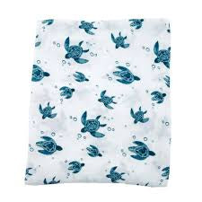 Muslin Swaddle Blanket Oh So Soft Sea Turtles