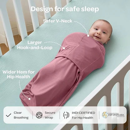 Swaddle Wraps - 0-3M, 2-Pack - Pink