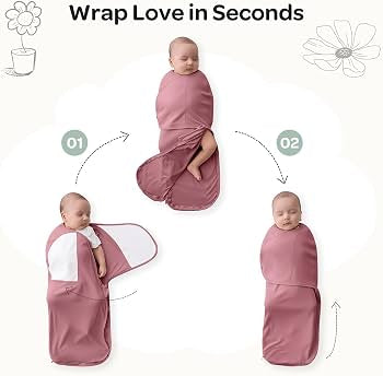 Swaddle Wraps - 0-3M, 2-Pack - Pink