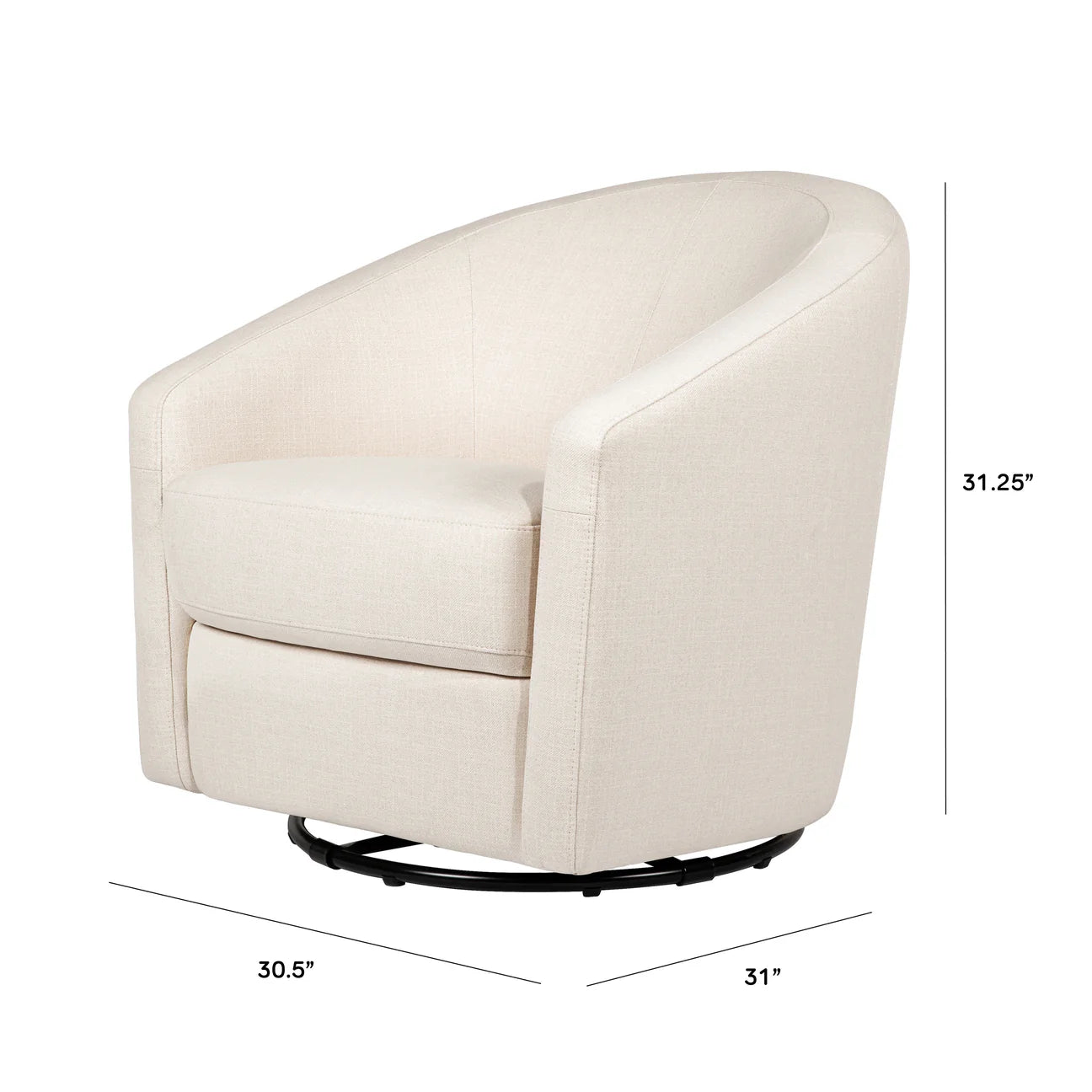 Pre-Order Madison Swivel Glider in Eco-Performance Fabric | Water Repellent & Stain Resistant