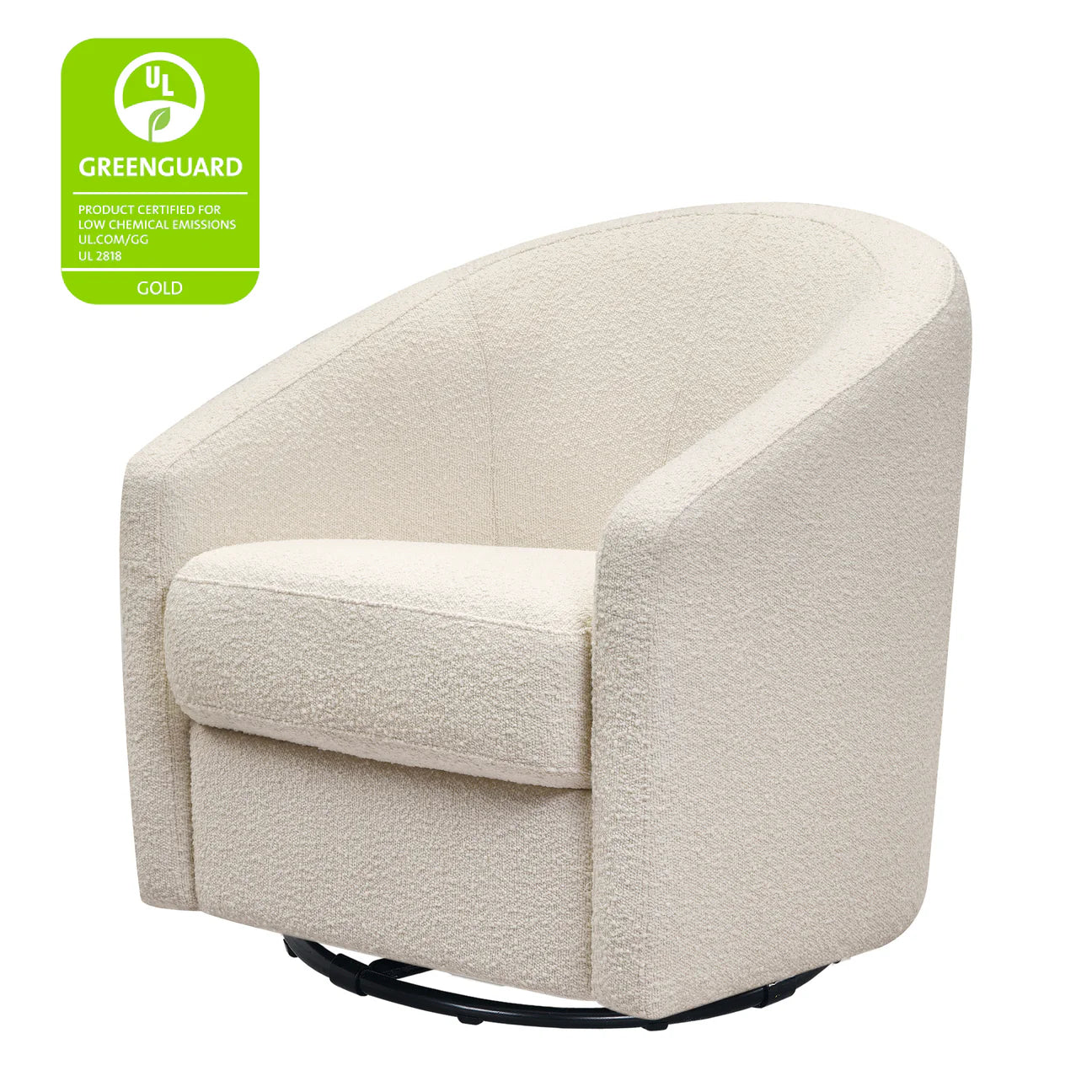 Pre-Order Madison Swivel Glider in Boucle - Ivory Boucle