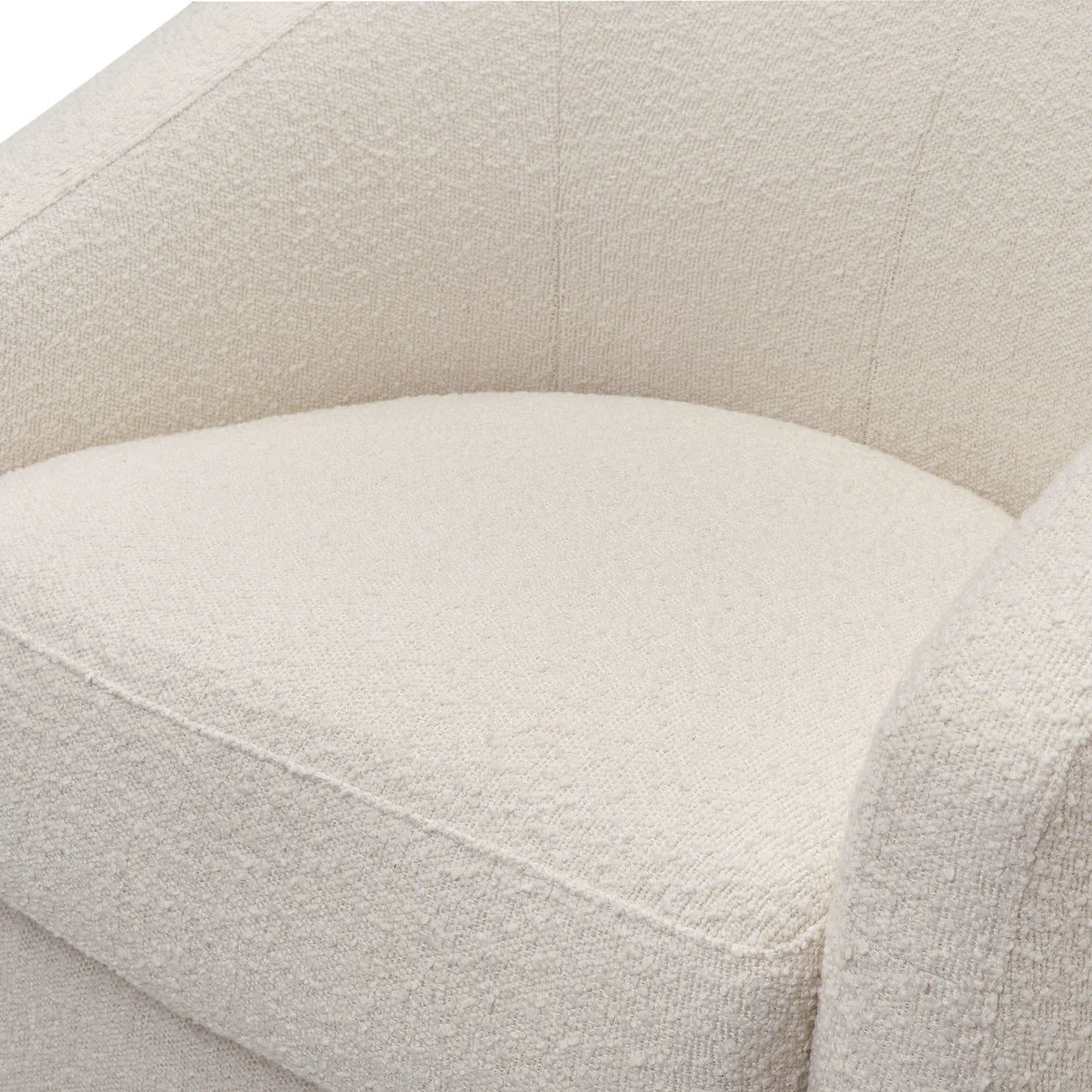 Pre-Order Madison Swivel Glider in Boucle - Ivory Boucle