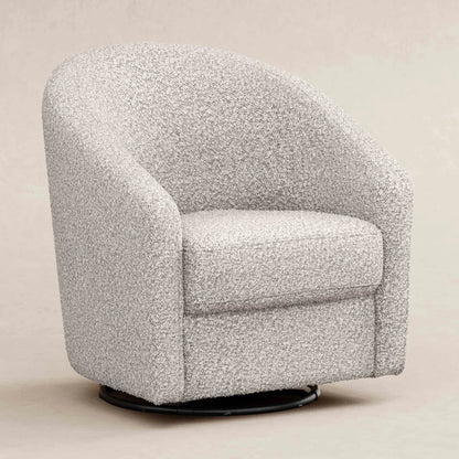 Pre-Order Madison Swivel Glider in Boucle - Black White Boucle