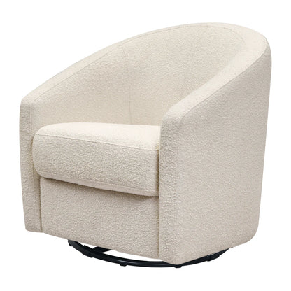 Pre-Order Madison Swivel Glider in Boucle - Black White Boucle