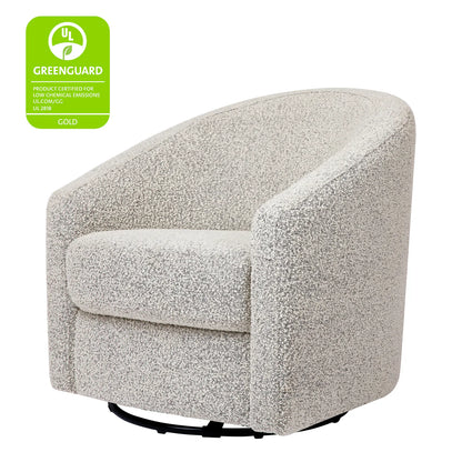 Pre-Order Madison Swivel Glider in Boucle - Black White Boucle