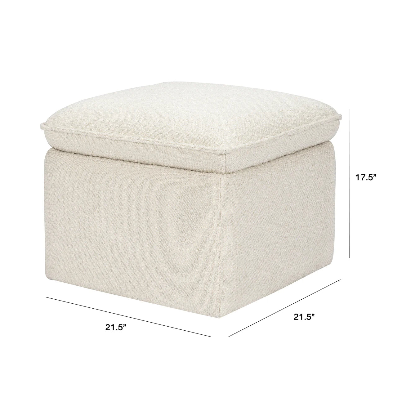 Pre-Order Cali Storage Ottoman in Boucle