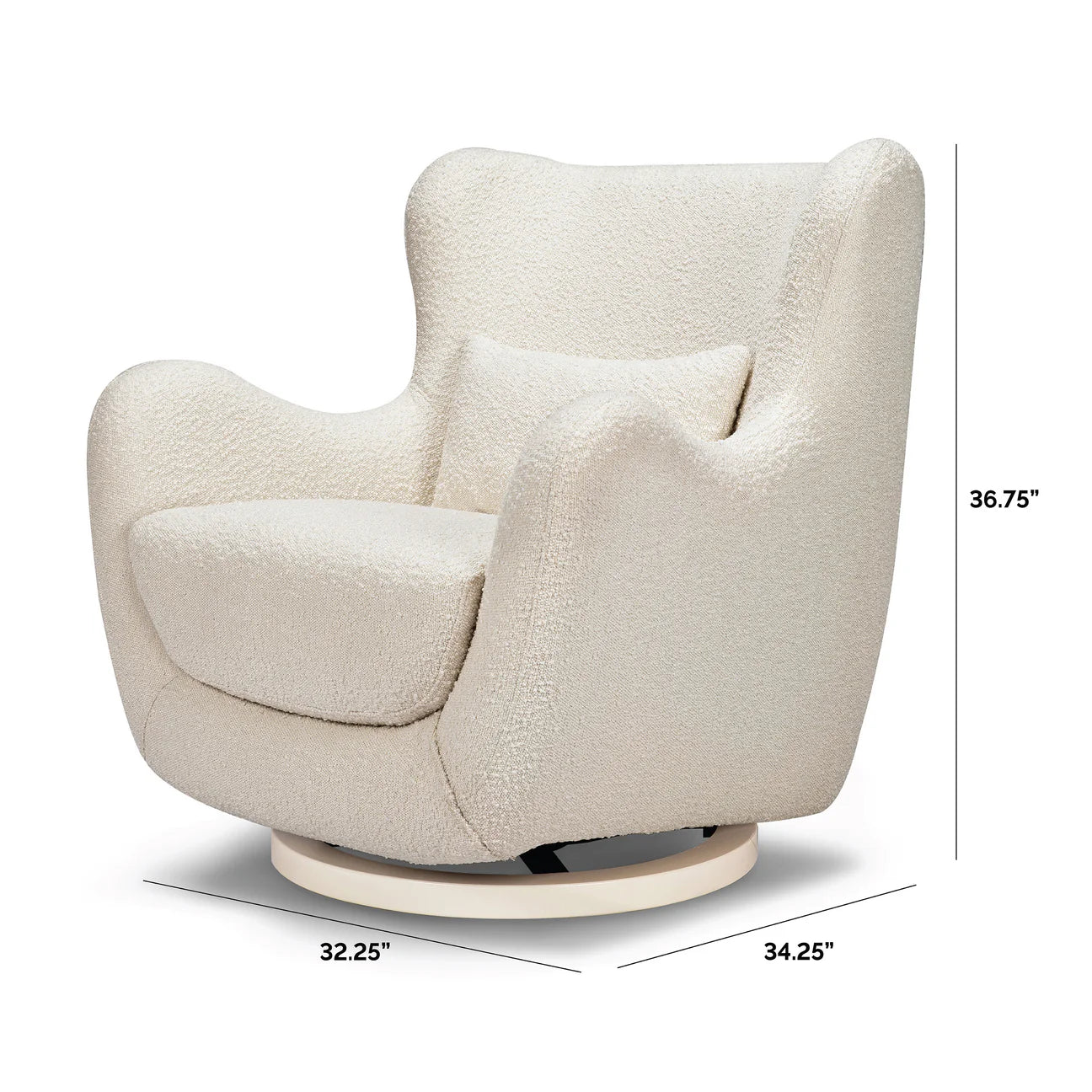 Pre-Order Solstice Swivel Glider in Boucle