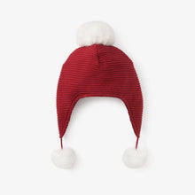 Load image into Gallery viewer, Sofia &amp; Finn Holiday Red Pom Pom Baby Hat
