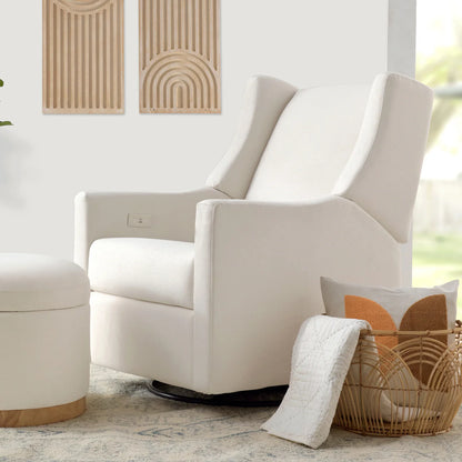 Pre-Order Kiwi Electronic Recliner and Swivel Glider in Eco-Performance Fabric with USB port | Water Repellent & Stain Resistant