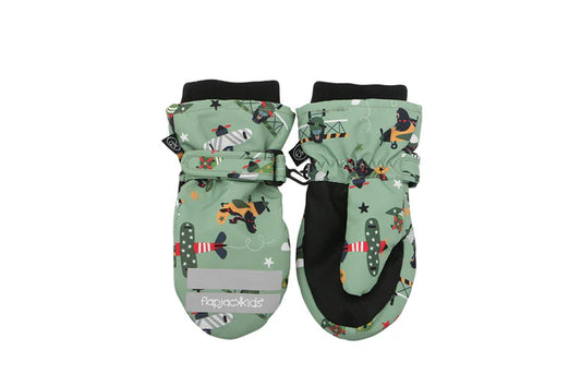 Kids Water Repellent Ski Mittens - Bear (4-6y+)