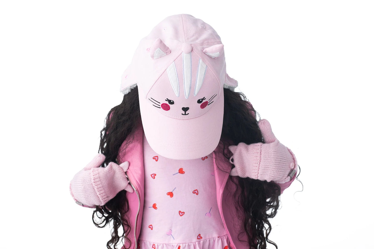 Kids 3D Winter Cap with Ear Flaps - Cat (4-6y+)