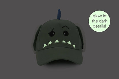 Kids 3D Winter Cap with Ear Flaps - Dino (4-6y+)