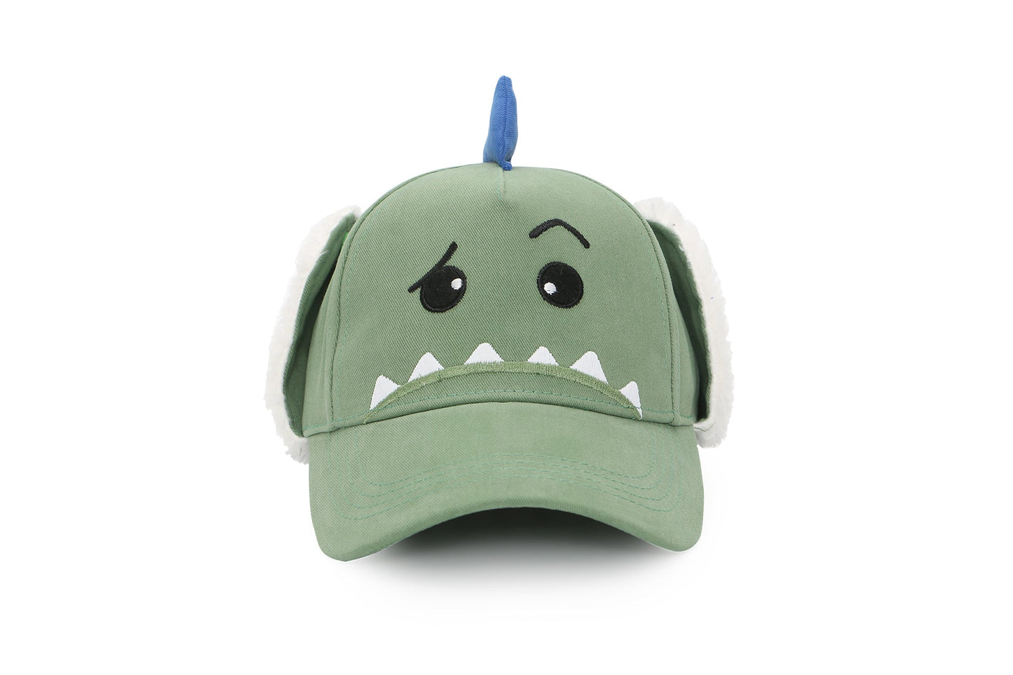 Kids 3D Winter Cap with Ear Flaps - Dino (4-6y+)