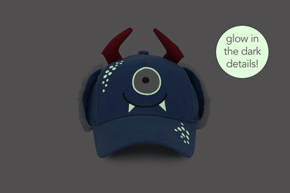 Kids 3D Winter Cap with Ear Flaps - Monster (2-4y)