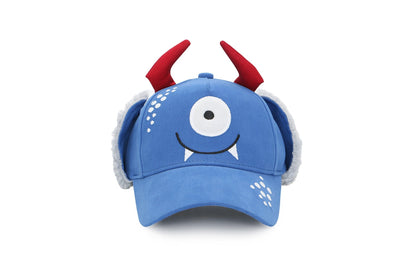 Kids 3D Winter Cap with Ear Flaps - Monster (2-4y)