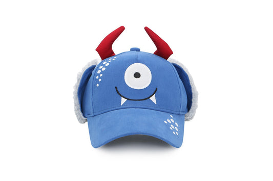 Kids 3D Winter Cap with Ear Flaps - Monster (4-6y+)