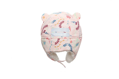 Kids & Baby Water Repellent Trapper Hat - Floral (2-4y)