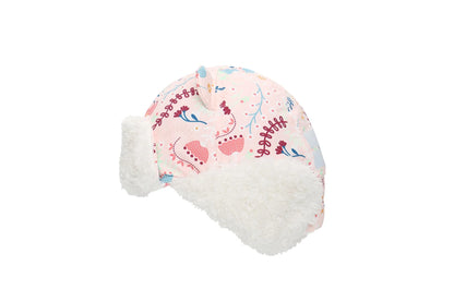 Kids & Baby Water Repellent Trapper Hat - Floral (2-4y)