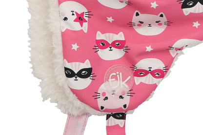 Kids & Baby Water Repellent Trapper Hat - Cat (6m-2y)