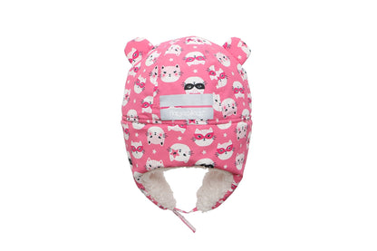 Kids & Baby Water Repellent Trapper Hat - Cat (6m-2y)