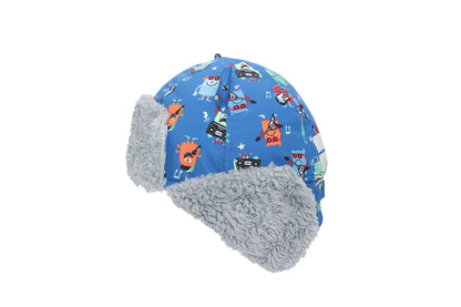 Kids & Baby Water Repellent Trapper Hat - Monsters (6m-2y)
