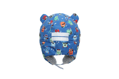 Kids & Baby Water Repellent Trapper Hat - Monsters (6m-2y)