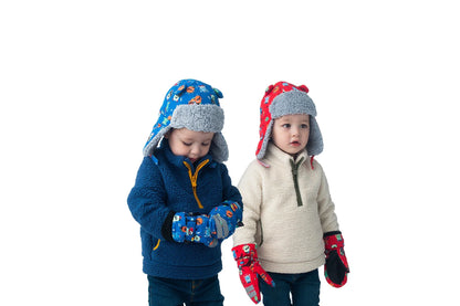 Kids & Baby Water Repellent Trapper Hat - Monsters (6m-2y)