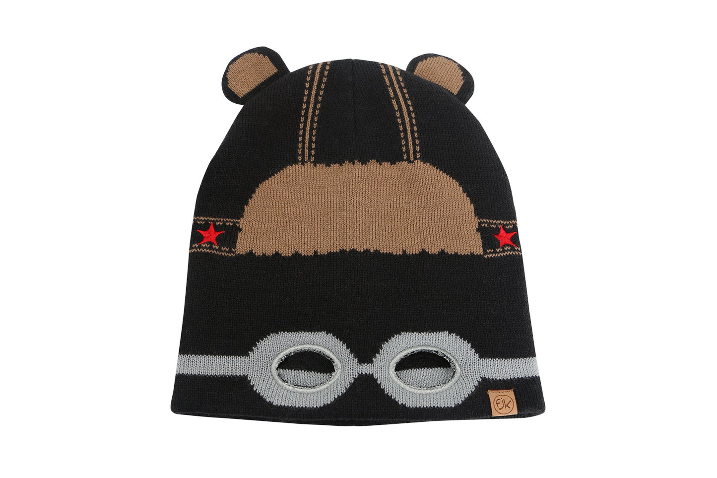 Kids Knitted Beanie - Bear (2-6y+)