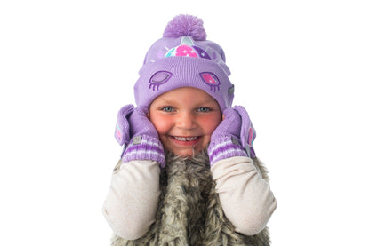 Kids Knitted Beanie - Unicorn (2-6y+)