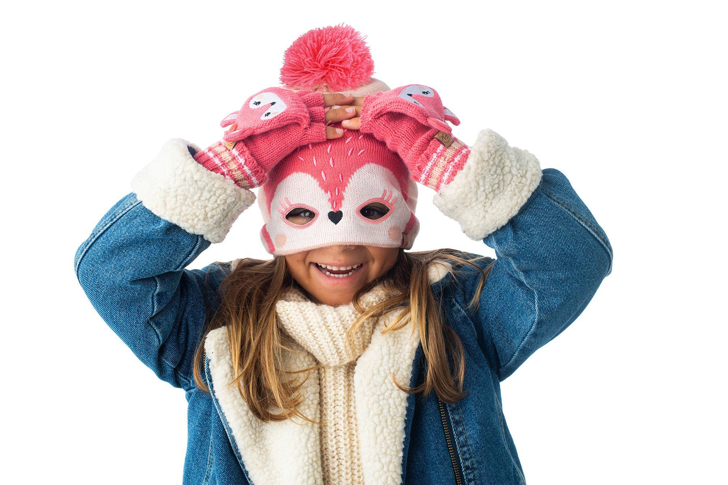 Kids Knitted Beanie - Deer (2-6y+)