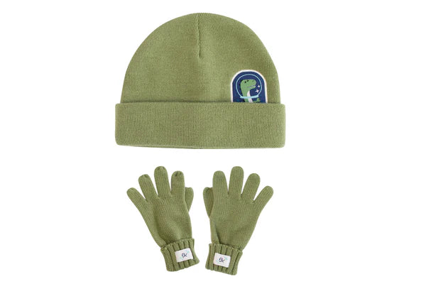 Beanie & Gloves Set - Dino (4-6y+)