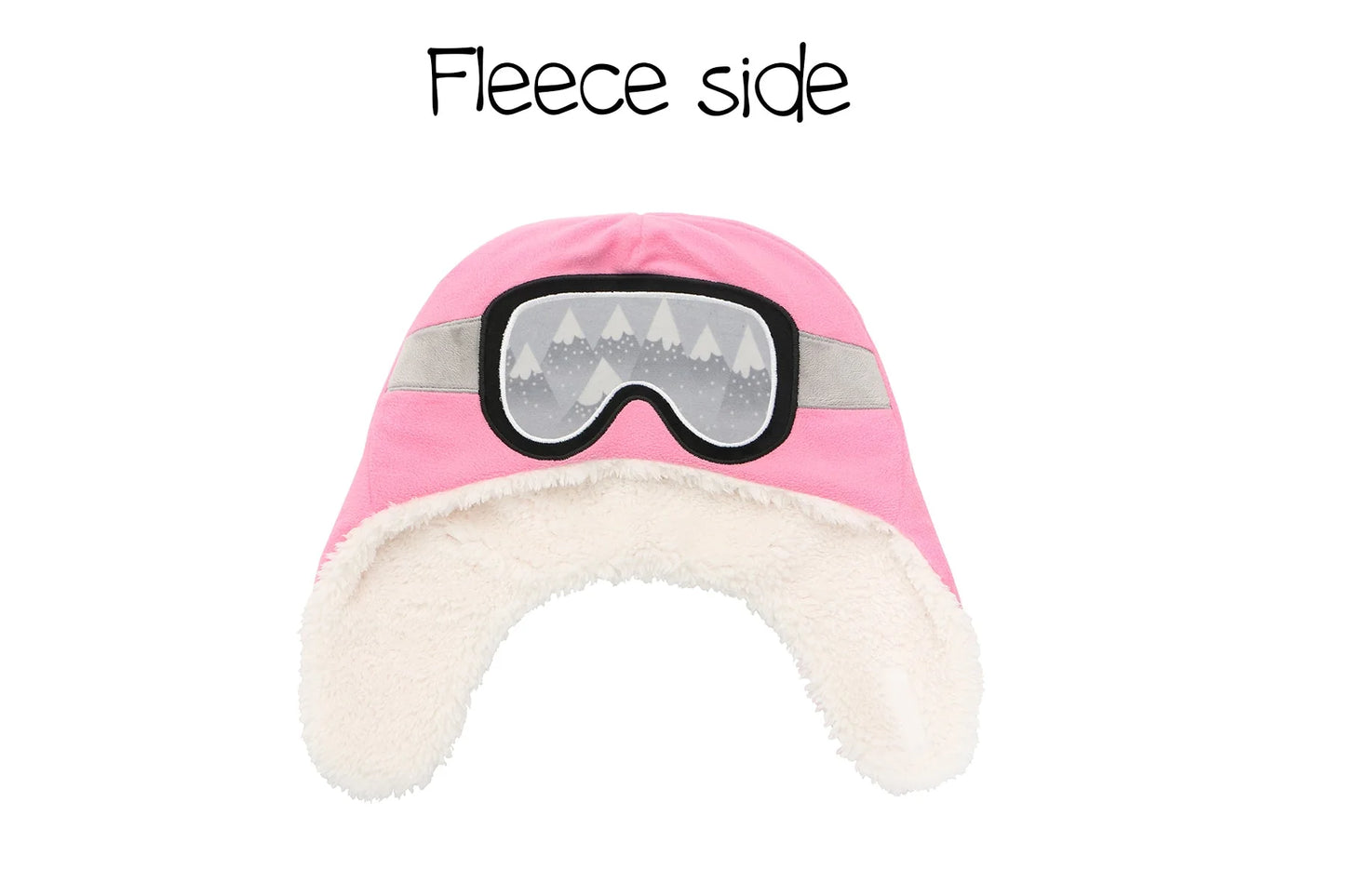 Kids & Baby Reversible Sherpa Hat - Polar Bear & Ski Goggles (6m-2y)
